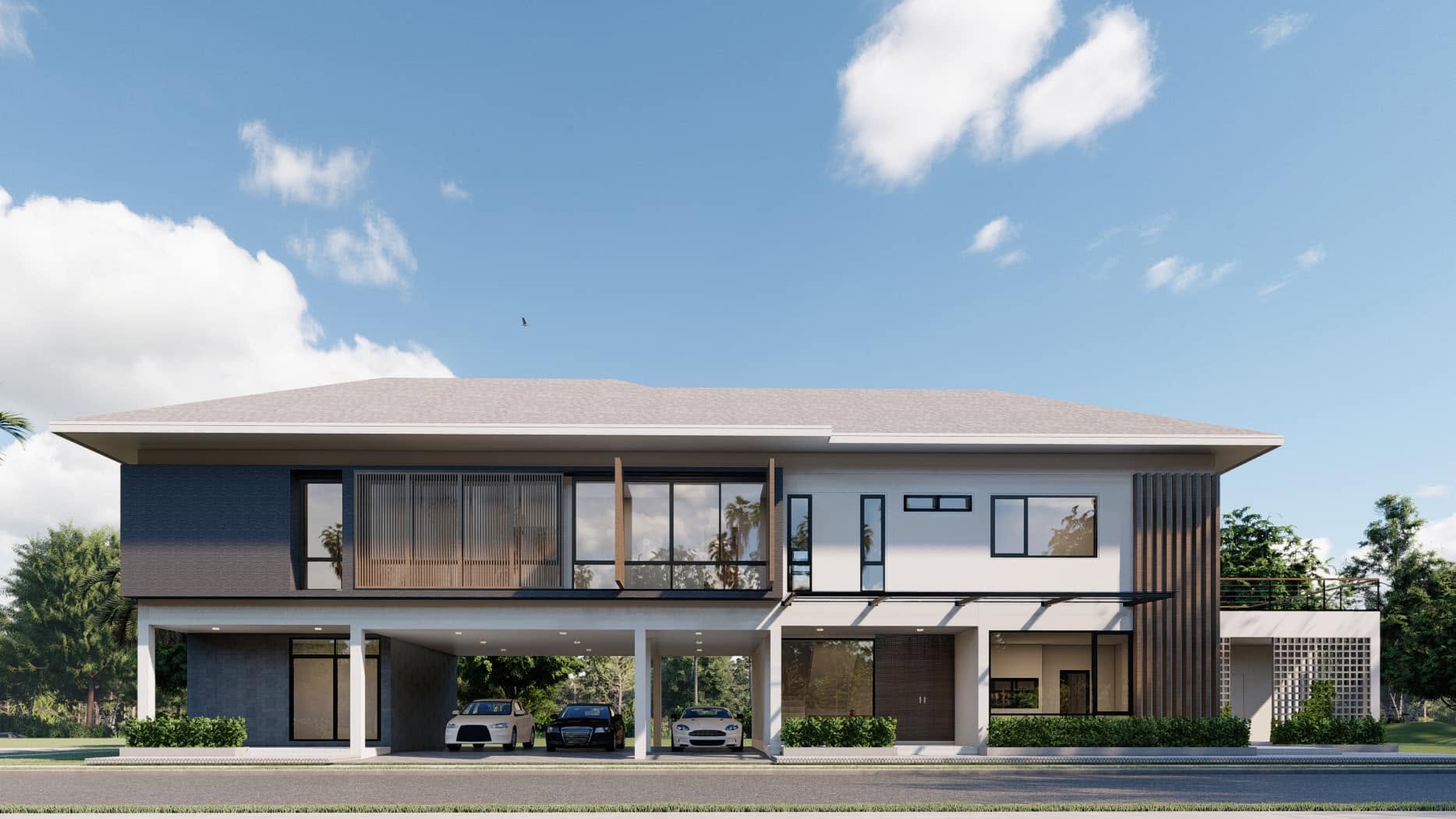 บ้านพักอาศัย 2 ชั้น อำเภอสอยดาว จังหวัดจันทบุรี โดย A.O. Construction and Engineering